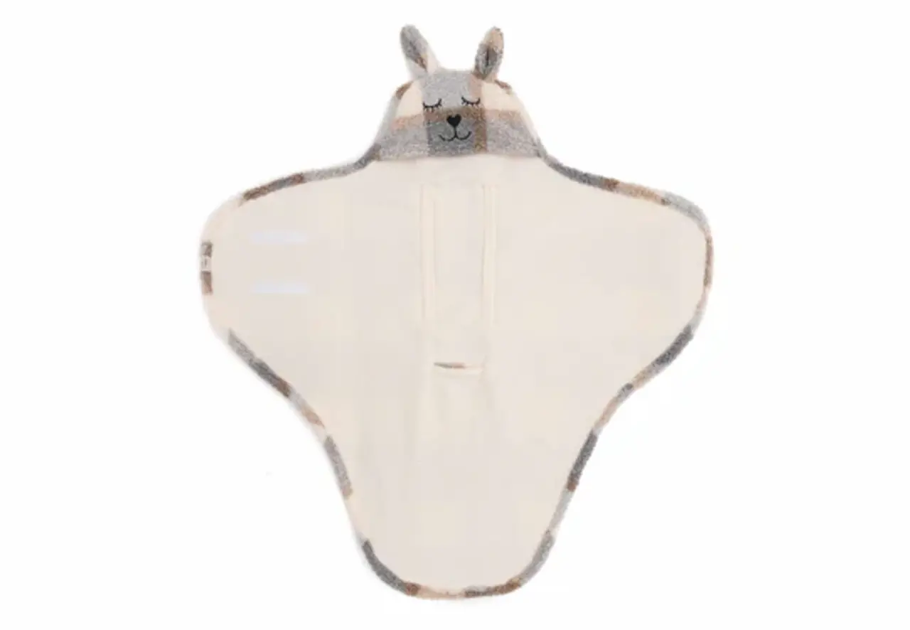 Jollein Wikkeldeken Bunny Check Boucle Jollein Wikkeldeken Bunny Check Boucle