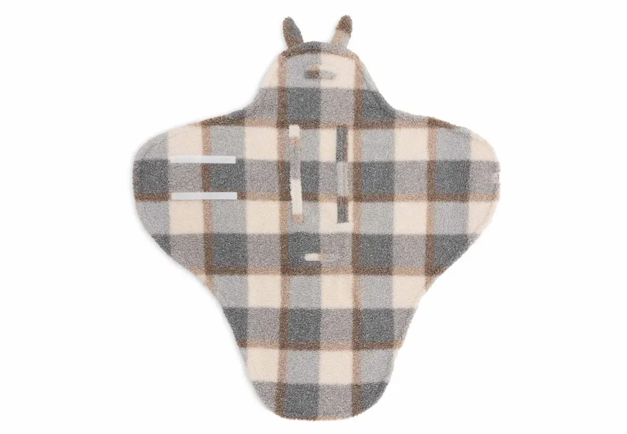 Jollein Wikkeldeken Bunny Check Boucle Jollein Wikkeldeken Bunny Check Boucle