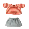 Maileg Knitted Sweater and Skirt Big Sister Mouse
