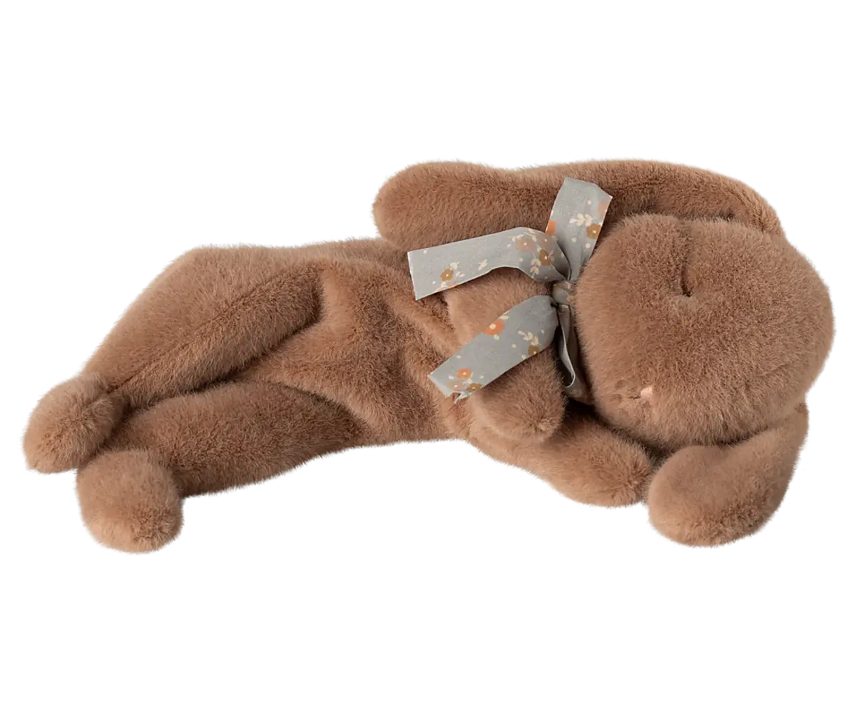 Maileg Sleeping Bunny Plush Small Soft Brown