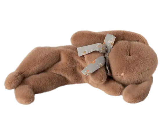Maileg Sleeping Bunny Plush Small Soft Brown