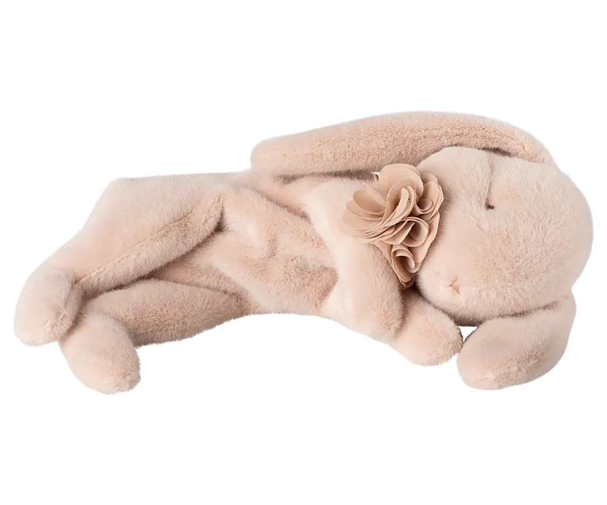 Maileg Sleeping Bunny Plush Small Powder