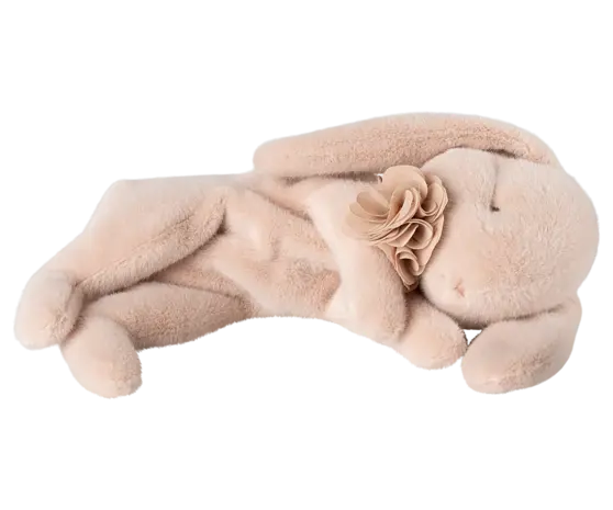 Maileg Sleeping Bunny Plush Small Powder