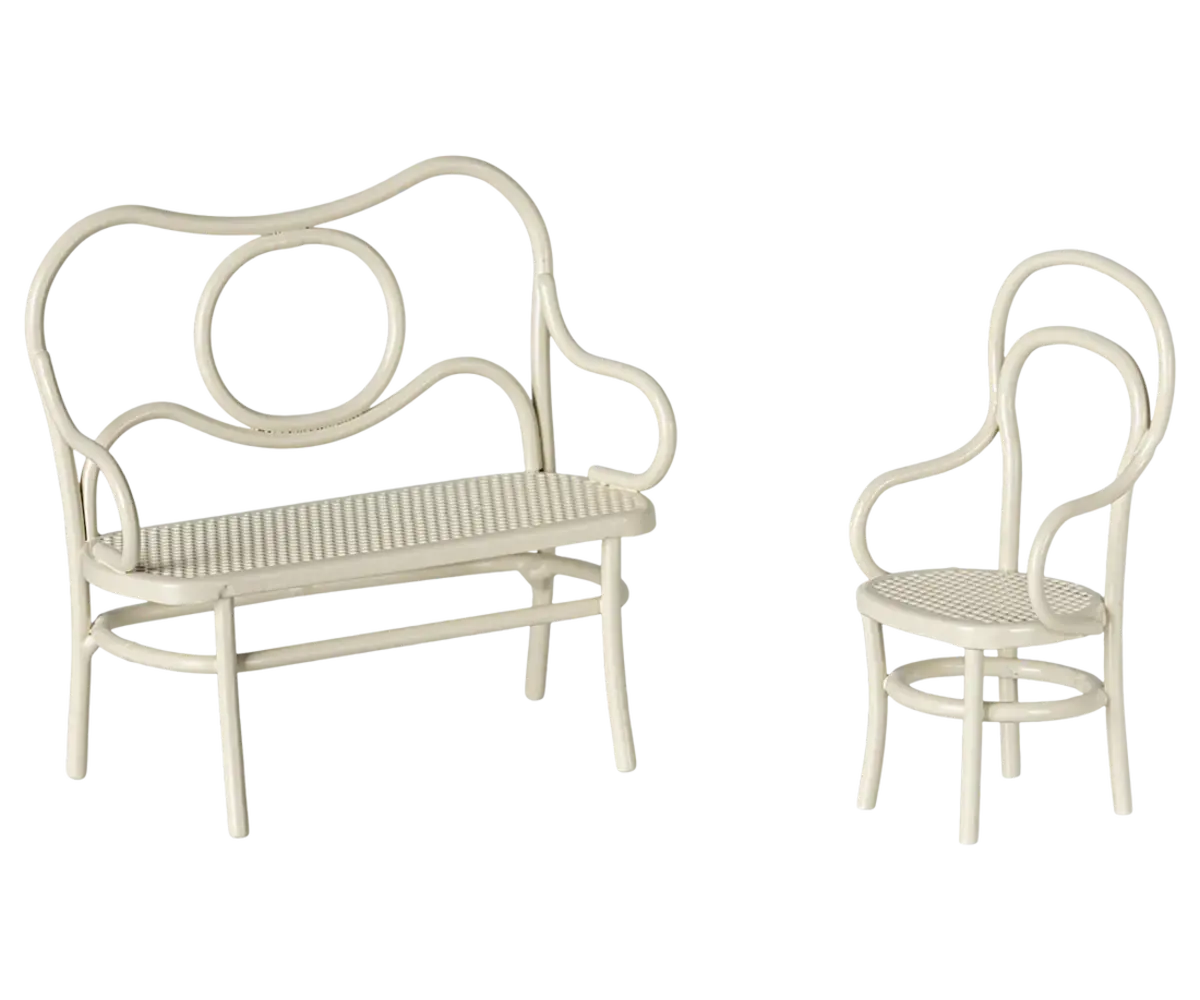 Maileg Café Set Mouse Small Off White