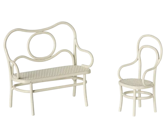 Maileg Café Set Mouse Small Off White