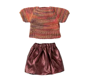 Maileg Skirt and Knitted Blouse Mum Mouse Maileg Skirt and Knitted Blouse Mum Mouse