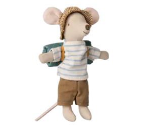 Maileg Hiker Mouse Big Brother Stripes