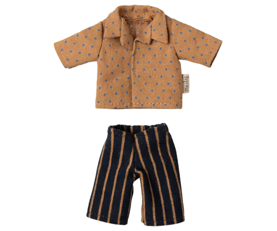 Maileg Shirt and Striped Pants Dad Mouse