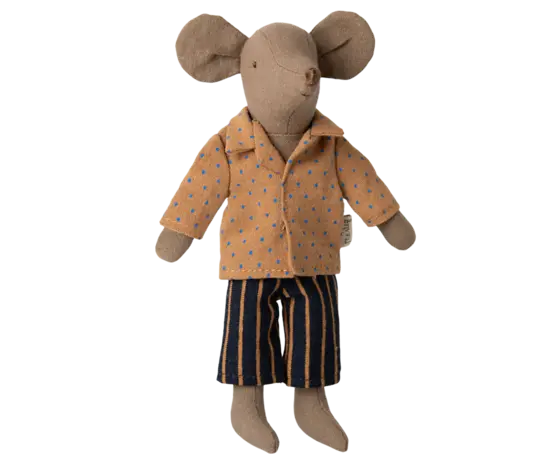 Maileg Shirt and Striped Pants Dad Mouse