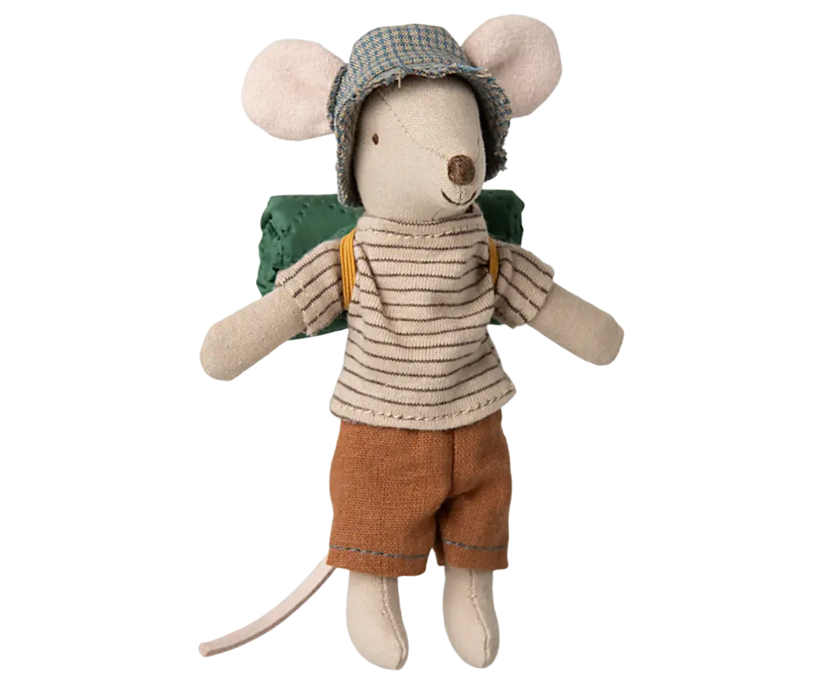 Maileg Hiker Mouse Big Brother Thin Stripes