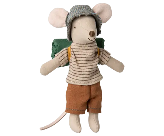 Maileg Hiker Mouse Big Brother Thin Stripes