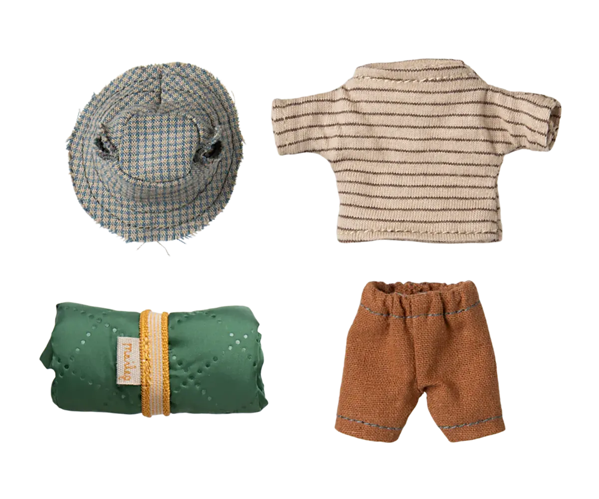 Maileg Hiker Mouse Big Brother Thin Stripes