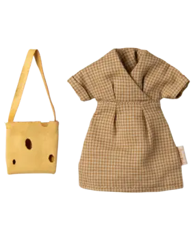 Maileg Dress and Bag Mum Mouse Maileg Dress and Bag Mum Mouse