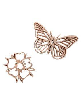 Grennn Uitstekers Vlinder en Bloem