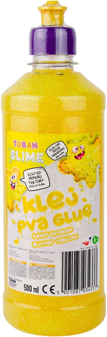 Glitterlijm Geel 500 ml afbeelding