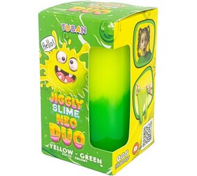 Tuban Jiggly Slime Duo Geel en Groen - 430 gram Tuban Jiggly Slime Duo Geel en Groen - 430 gram