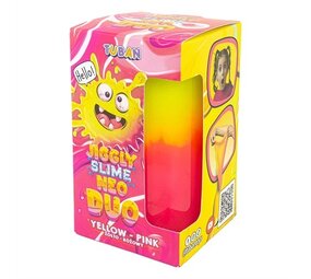 Tuban Jiggly Slime Duo Geel en Roze - 430 gram Tuban Jiggly Slime Duo Geel en Roze - 430 gram
