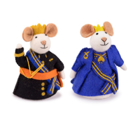 Sjaal met Verhaal Decoratie Muis Koning en Koningin Sjaal met Verhaal Decoratie Muis Koning en Koningin