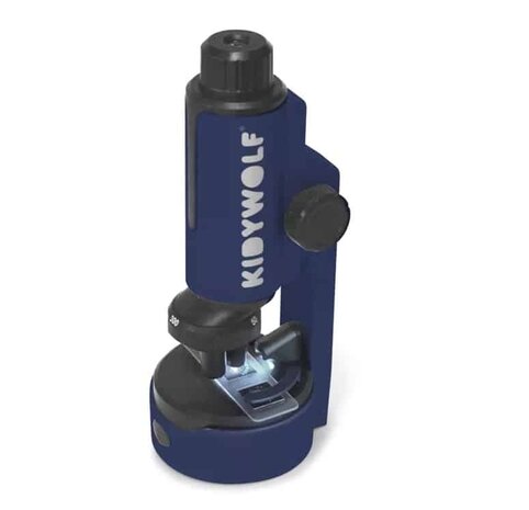 KidyWolf KIDYMICROSCOPE Draagbare Microscoop Blauw KidyWolf KIDYMICROSCOPE Draagbare Microscoop Blauw