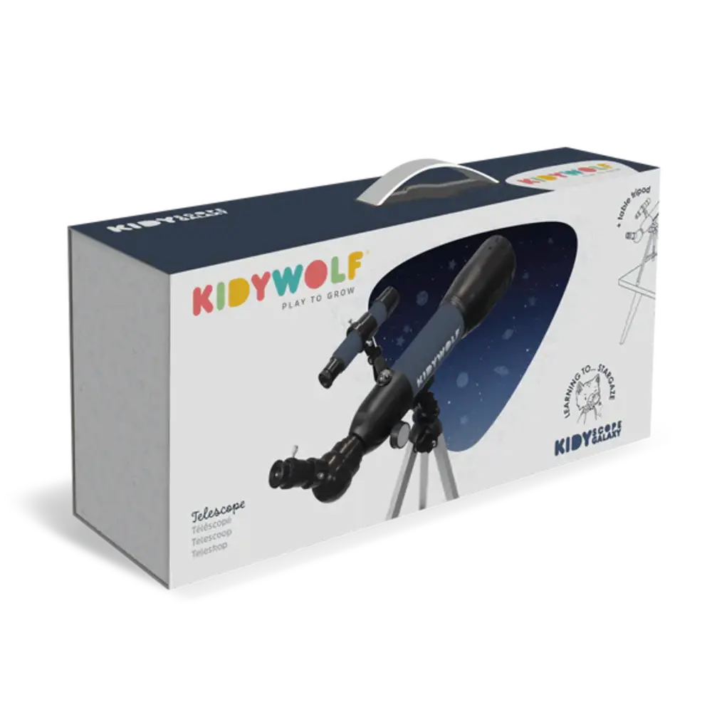 KidyWolf KIDYTELESCOPE Monoculaire Driepoottelescoop KidyWolf KIDYTELESCOPE Monoculaire Driepoottelescoop