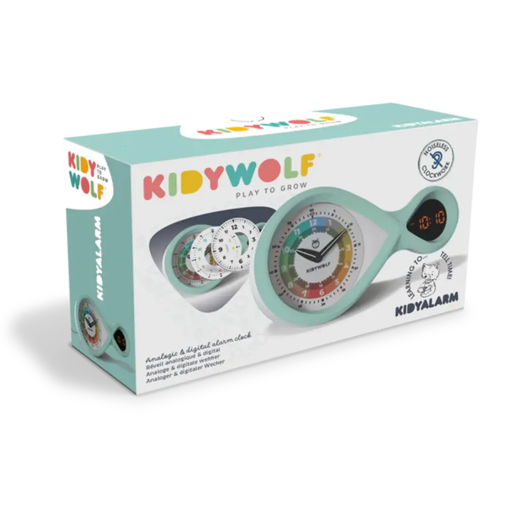 KidyWolf KIDYALARM Educatieve Wekker Munt KidyWolf KIDYALARM Educatieve Wekker Munt