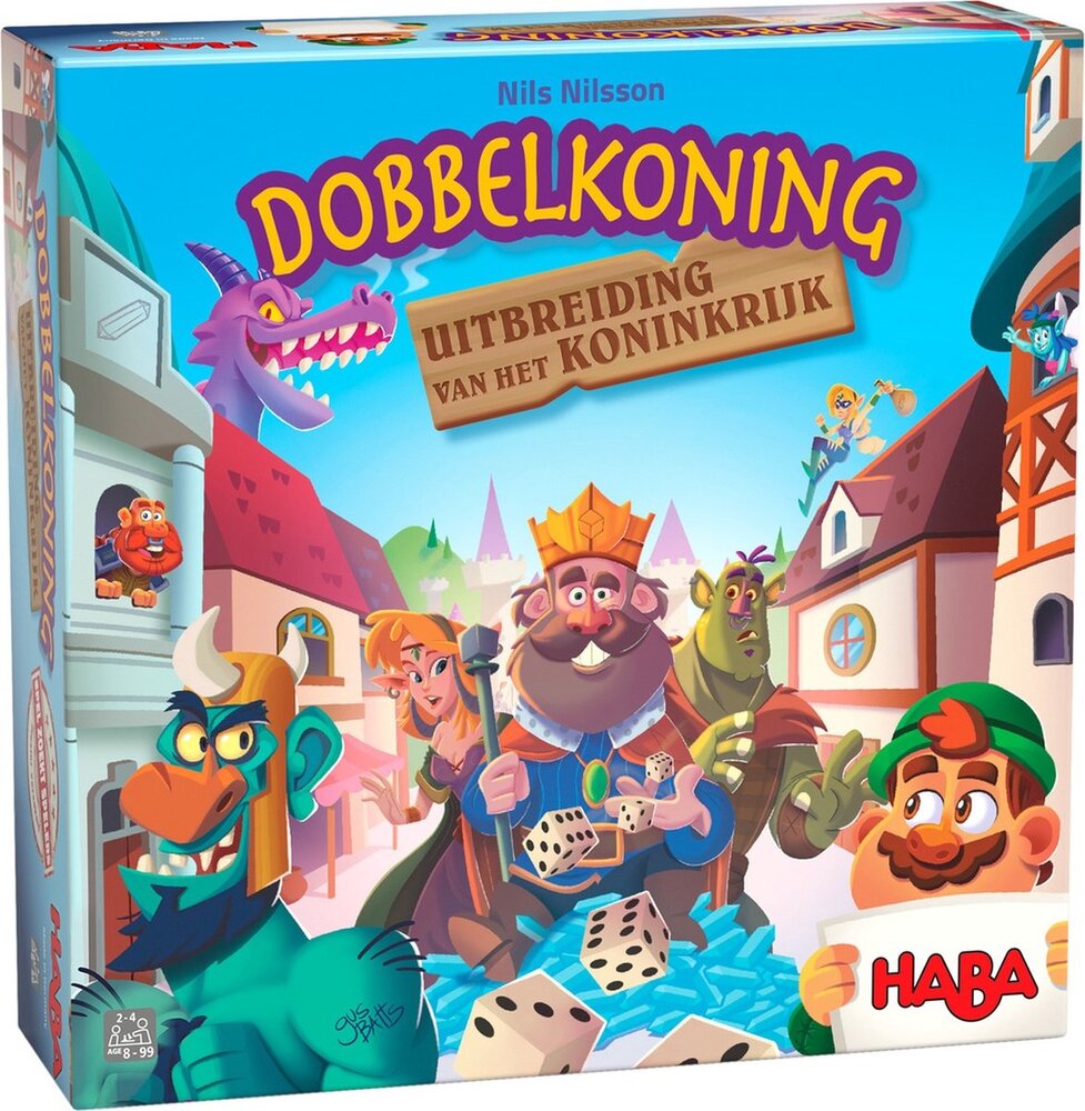 HABA Dobbelkoning Bordspel - Uitbreiding Van Het Koninkrijk HABA Dobbelkoning Bordspel - Uitbreiding Van Het Koninkrijk