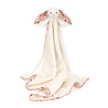 Jellycat Blossom Cream Bunny 'Berry' Blankie Knuffeldeken Jellycat Blossom Cream Bunny 'Berry' Blankie Knuffeldeken