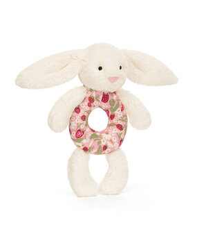 Jellycat Blossom Cream Bunny 'Berry' Ring Rattle Jellycat Blossom Cream Bunny 'Berry' Ring Rattle
