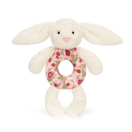 Jellycat Blossom Cream Bunny 'Berry' Ring Rattle Jellycat Blossom Cream Bunny 'Berry' Ring Rattle