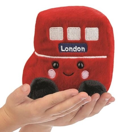 Palm Pals Knuffel Engelse Dubbeldekker Bus Palm Pals Knuffel Engelse Dubbeldekker Bus