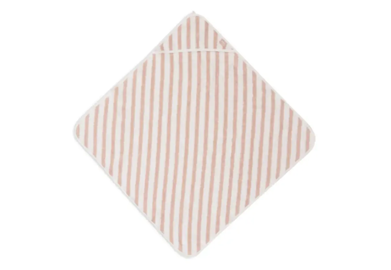 Jollein Badcape Stripe Terry Wild Rose Jollein Badcape Stripe Terry Wild Rose