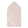 Jollein Badcape Stripe Terry Wild Rose Jollein Badcape Stripe Terry Wild Rose