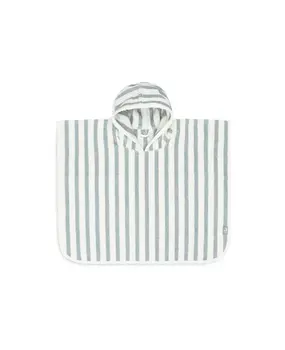 Jollein Badponcho Stripe Terry Sea Green