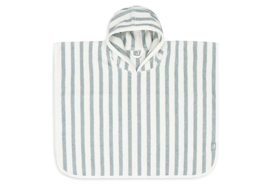 Badponcho Stripe Terry Sea Green afbeelding