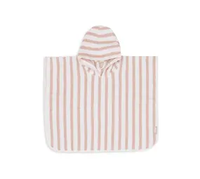 Jollein Badponcho Stripe Terry Wild Rose Jollein Badponcho Stripe Terry Wild Rose