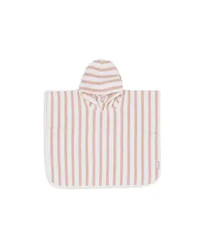 Jollein Badponcho Stripe Terry Wild Rose