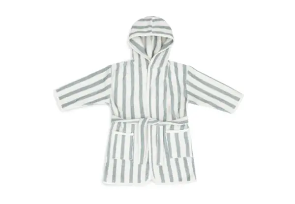 Jollein Badjas Stripe Terry Sea Green Jollein Badjas Stripe Terry Sea Green