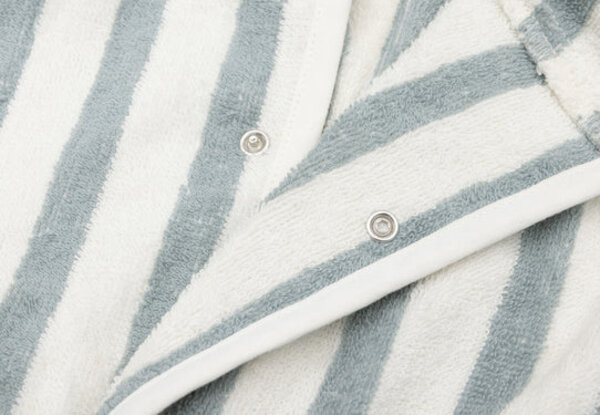 Jollein Badjas Stripe Terry Sea Green Jollein Badjas Stripe Terry Sea Green