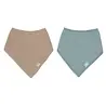 Jollein Slab Bandana Hydrofiel Sea Green/Biscuit 2-pack Jollein Slab Bandana Hydrofiel Sea Green/Biscuit 2-pack