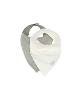 Jollein Slab Bandana Hydrofiel Olive Green/Oatmeal 2-pack Jollein Slab Bandana Hydrofiel Olive Green/Oatmeal 2-pack