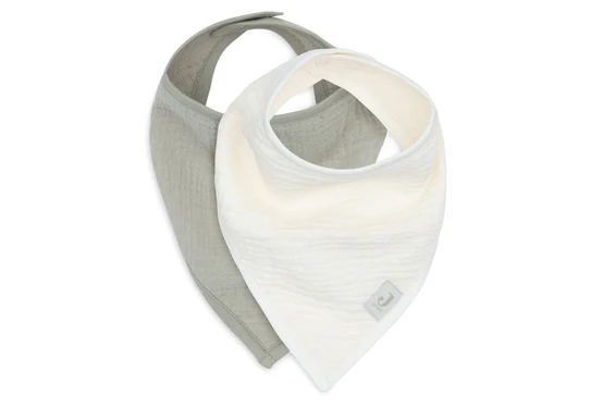 Slab Bandana Hydrofiel Olive Green/Oatmeal 2-pack afbeelding