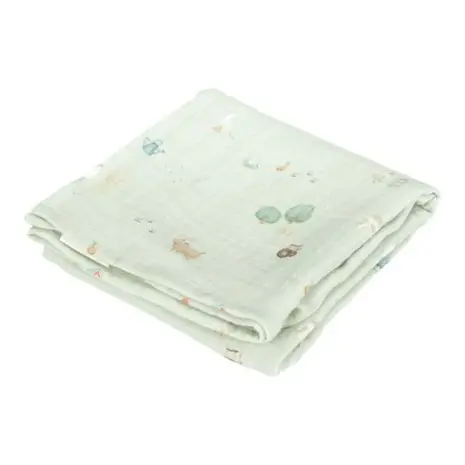 Little Dutch Hydrofiele Doek Swaddle Little Farm Olive 2-pack Little Dutch Hydrofiele Doek Swaddle Little Farm Olive 2-pack