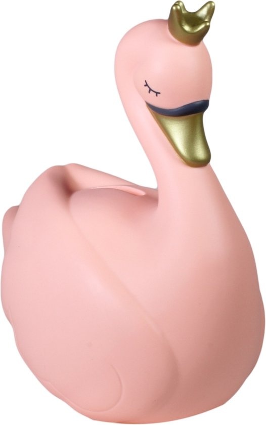 Dame Blanche Spaarpot Zwaan Peach afbeelding