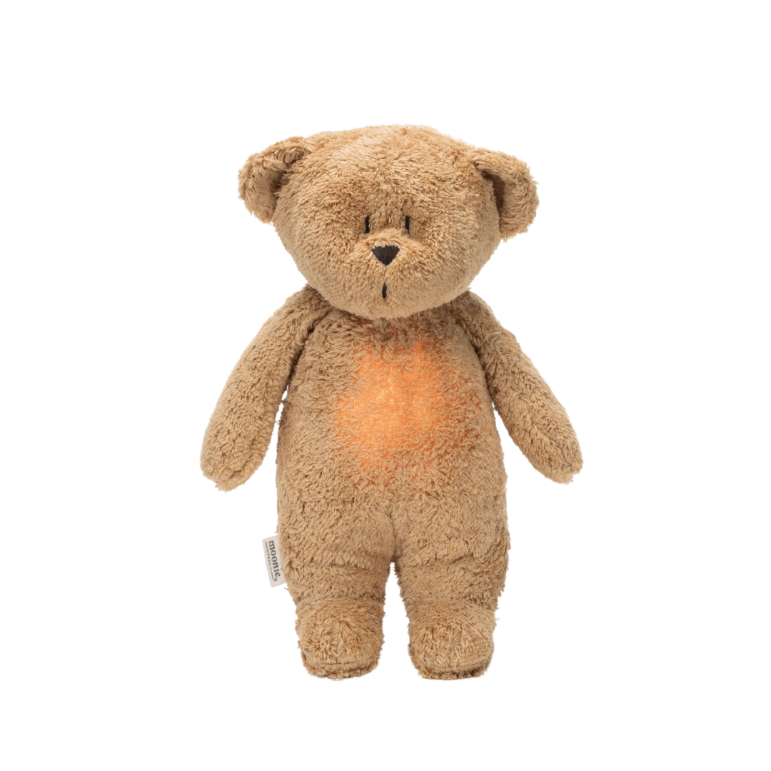 Knuffelbeer met Geluid en Nachtlamp Cappuccino Natur 2.0 afbeelding