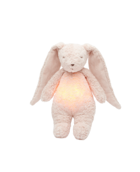 Moonie Knuffelkonijn met Geluid en Nachtlamp Rose Natur 2.0