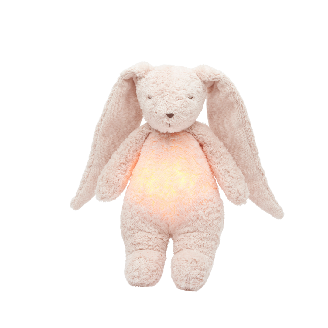 Knuffelkonijn met Geluid en Nachtlamp Rose Natur 2.0 afbeelding