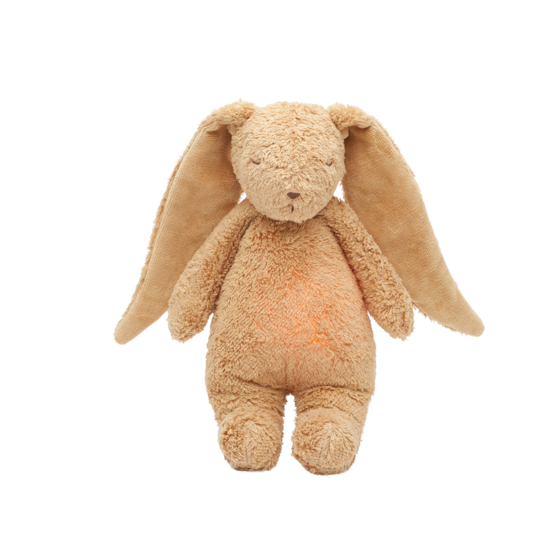 Knuffelkonijn met Geluid en Nachtlamp Cappuccino Natur 2.0 afbeelding