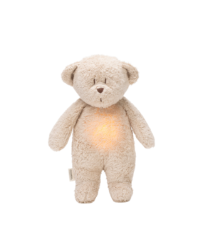 Moonie Knuffelbeer met Geluid en Nachtlamp Sand Natur 2.0