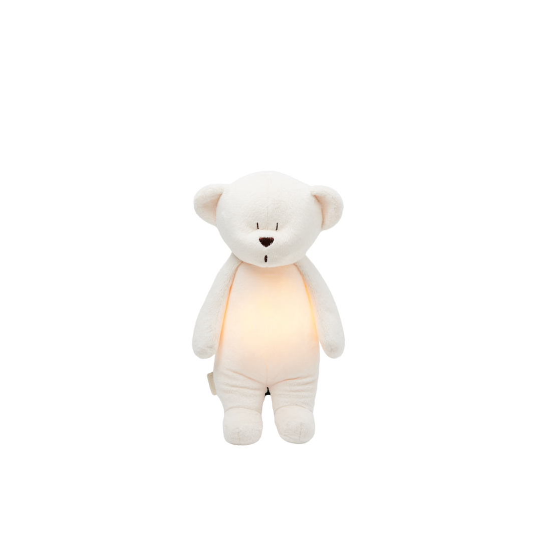 Knuffelbeer met Geluid en Nachtlamp Cream 2.0 afbeelding