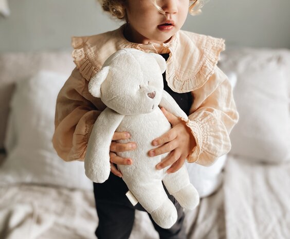 Moonie Knuffelbeer met Geluid en Nachtlamp Cream 2.0 Moonie Knuffelbeer met Geluid en Nachtlamp Cream 2.0